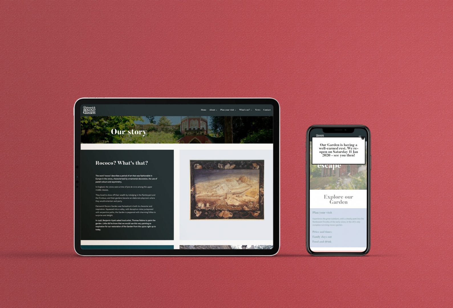 | Gloucester & Cheltenham | Phone Ipad Mock Up rococo scaled | Gloucester & Cheltenham | Phone Ipad Mock Up rococo scaled
