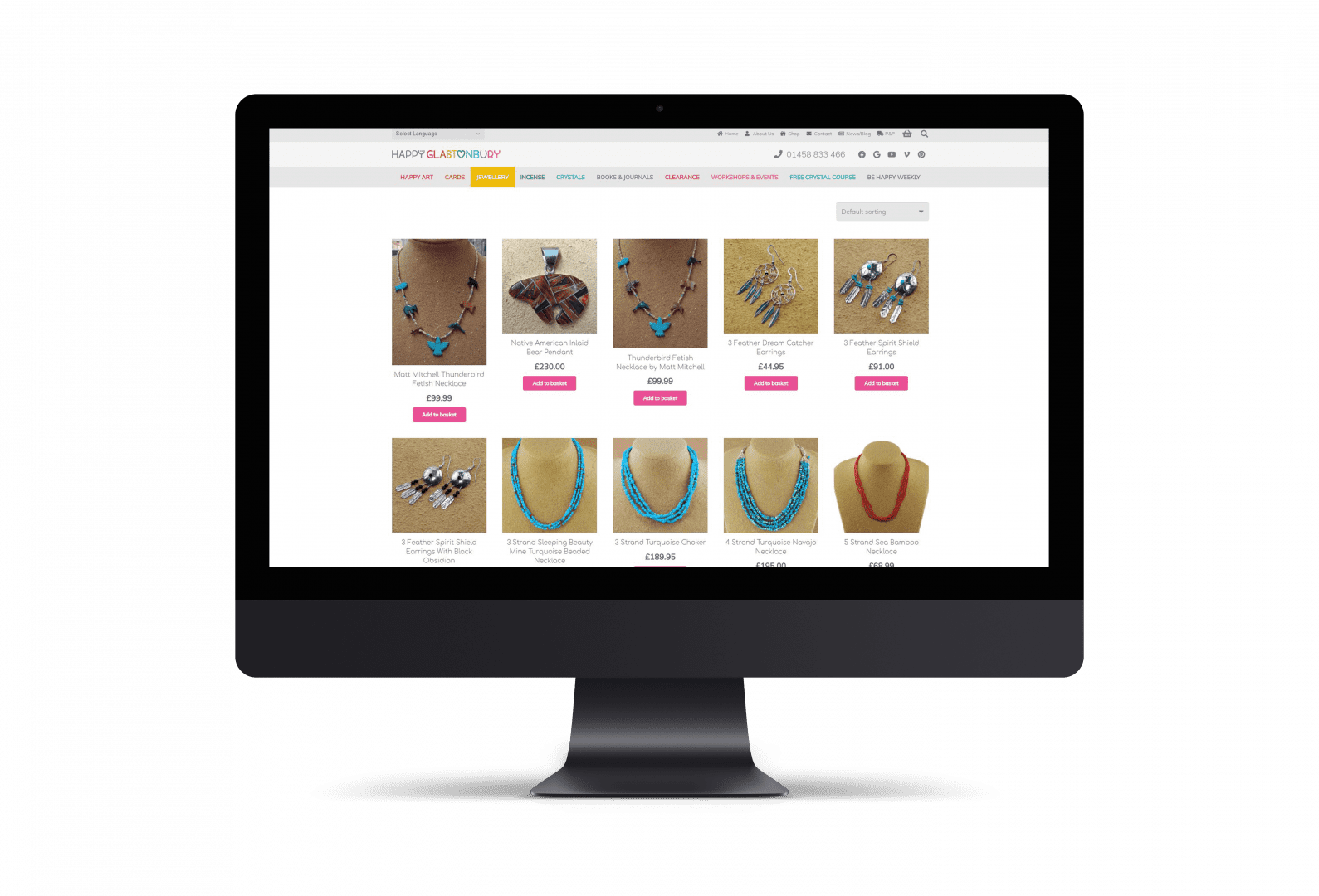 ecommerce website | Gloucester & Cheltenham | happy glasto shop mock up