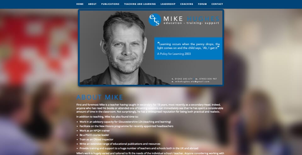 | Gloucester & Cheltenham | website design company in gloucestershire for mike hughes 3
