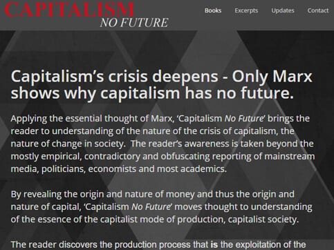 Capitalism No Future homepage