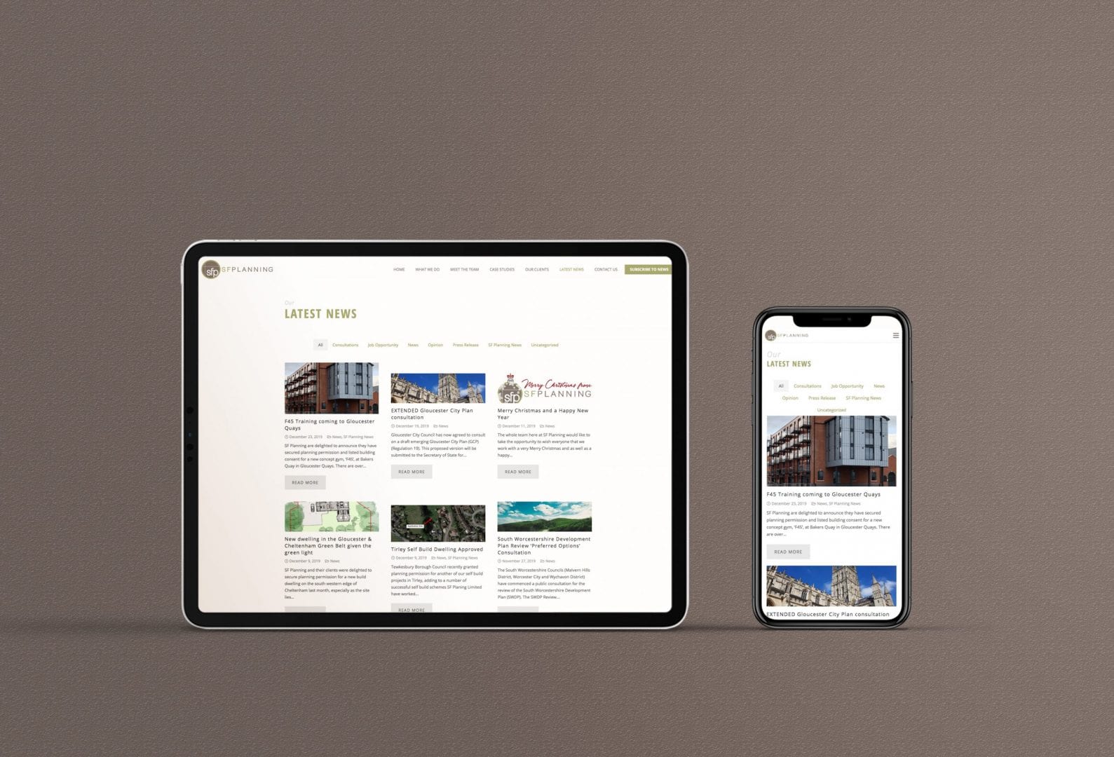 | Gloucester & Cheltenham | Phone Ipad Mock Up SF planning scaled | Gloucester & Cheltenham | Phone Ipad Mock Up SF planning scaled