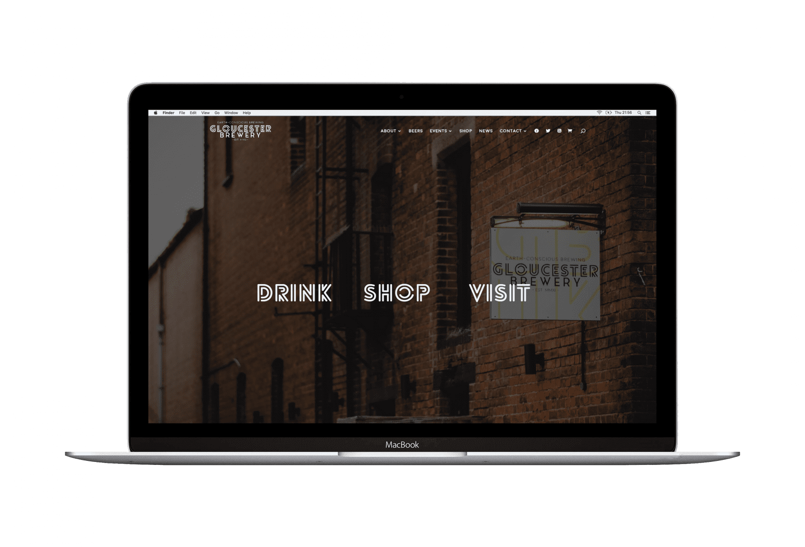 Professional Web Design Gloucester | Gloucester & Cheltenham | gloucester brewery mock up commerce