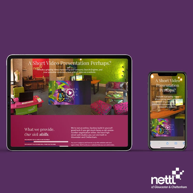 pay monthly websites | Gloucester & Cheltenham | NETTL DEMO