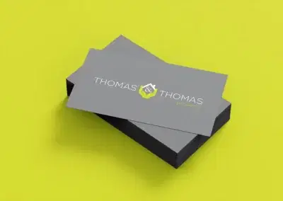 | Gloucester & Cheltenham | Business card Mck up thomas and thomas scaled 1